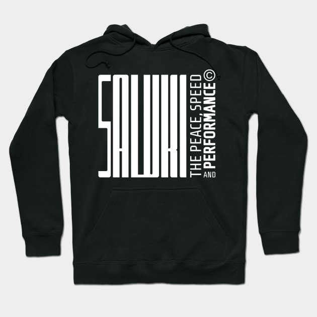 SALUKI BARCODE - SALUKI LOVERS Hoodie by islandb